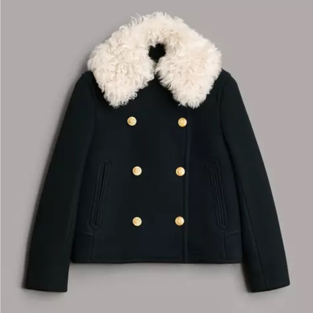EVERYTHING MUST GO- Alfie Wool Peacoat
Classic Fit Coat NWT